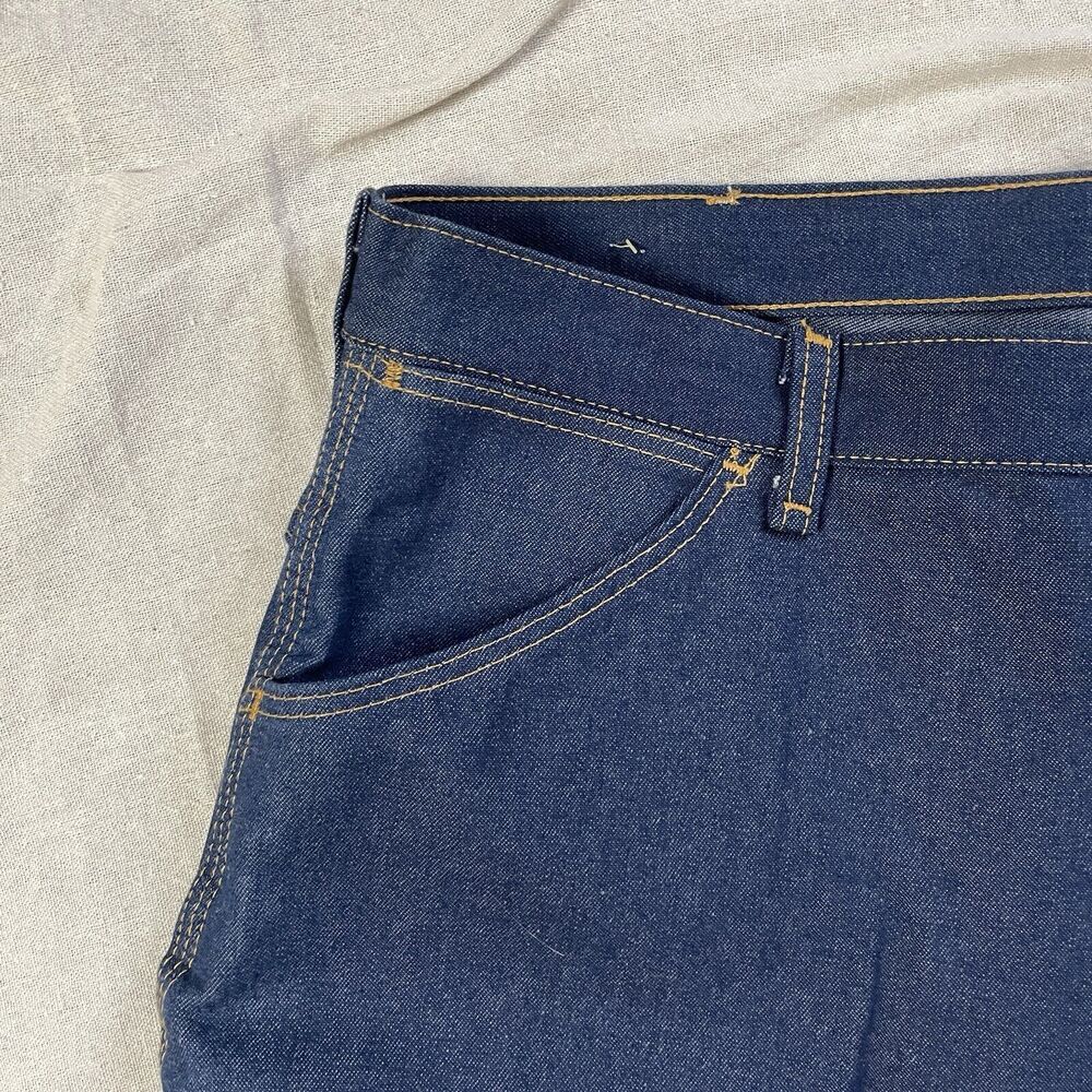 Vintage NWOT Big Ben Dark Denim Utility Jean Mens Sz 40x30 Blue Cotton Deadstock - Picture 4 of 14